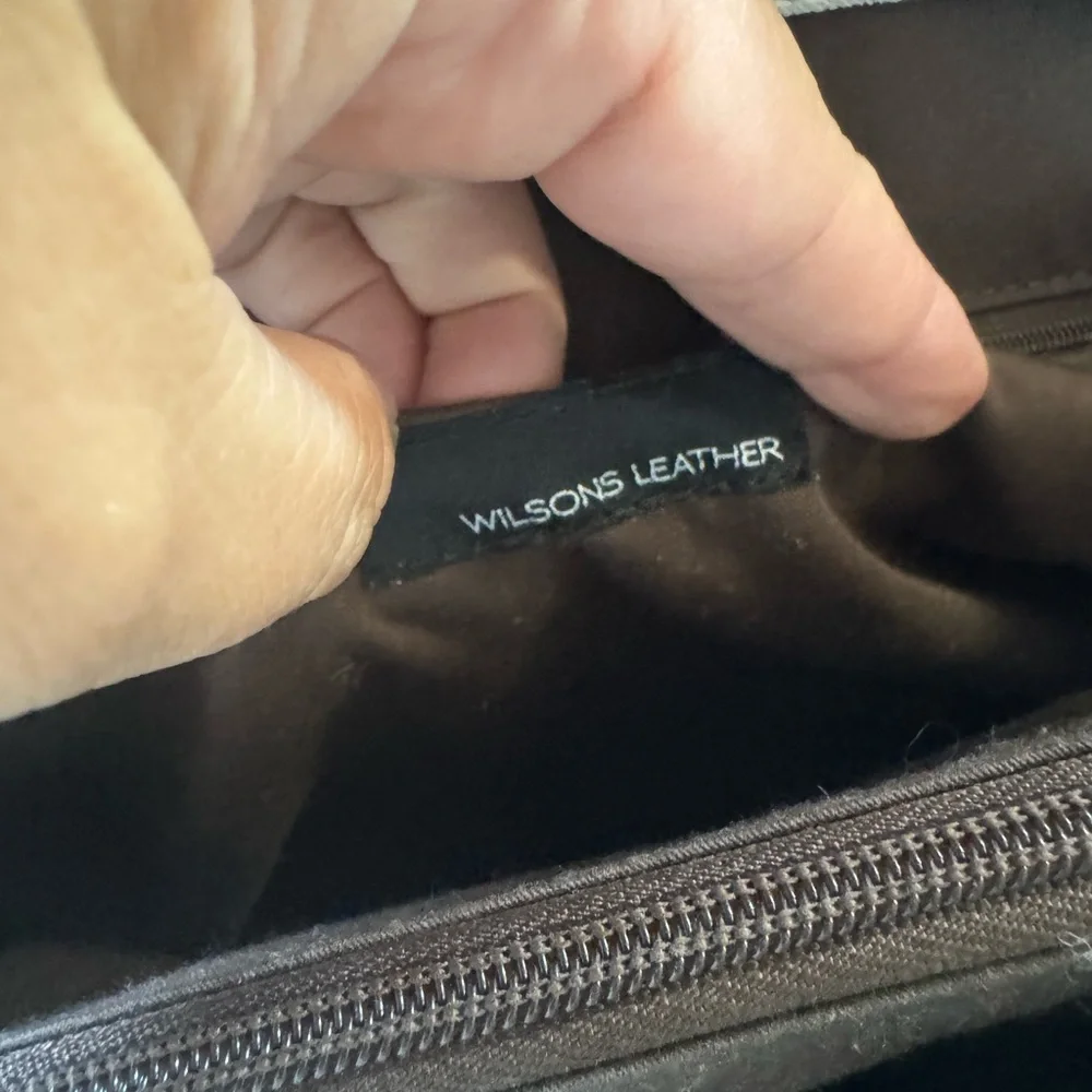 Wilsons‎ Leather Brown and Cream Large Bag